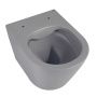Унитаз подвесной безободковый ABBER Bequem AC1102MG серый матовый с сиденьем Унитаз подвесной безободковый ABBER Bequem AC1102MG серый матовый с сиденьем
