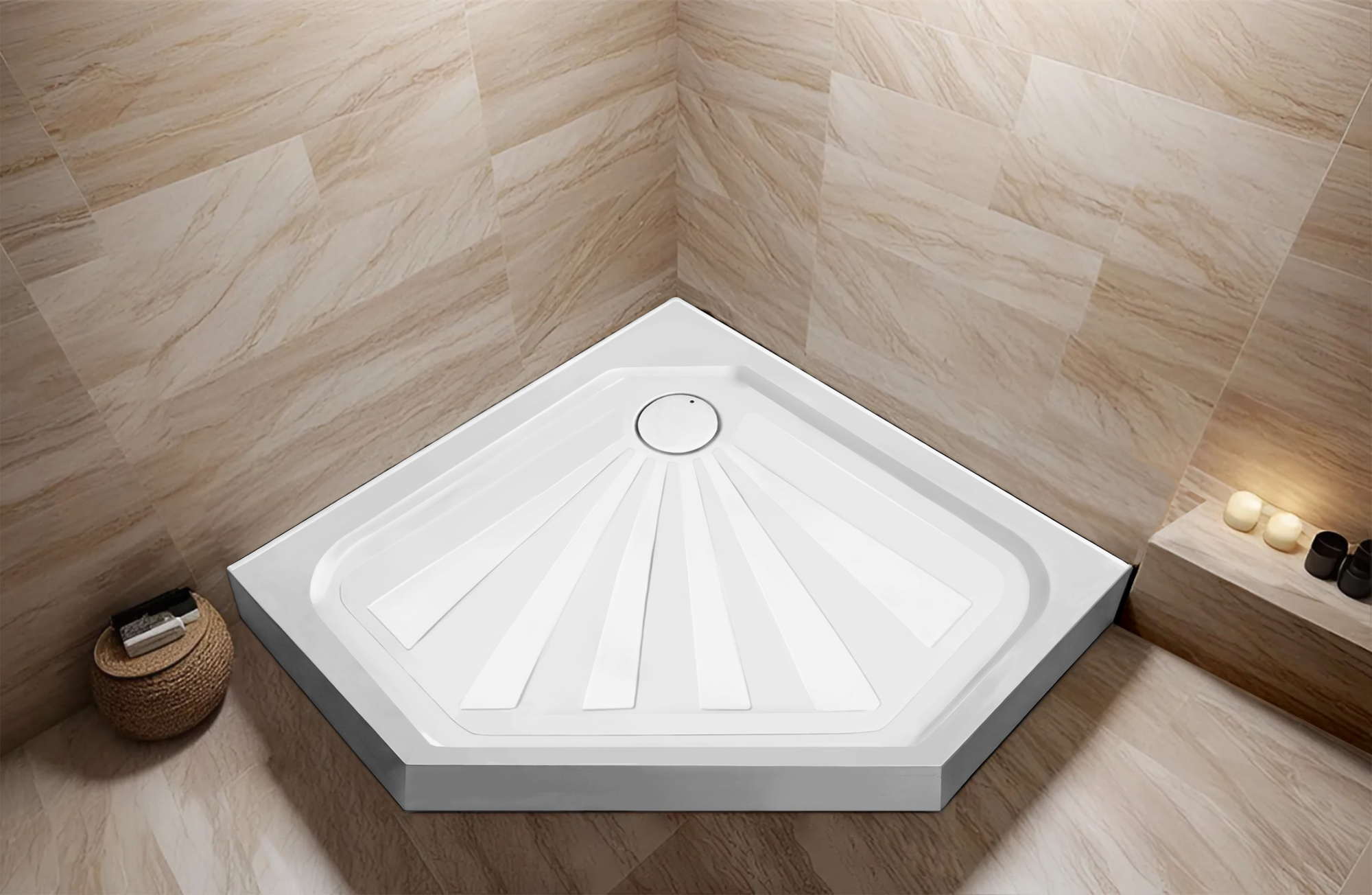 Поддон акриловый Ceruttispa 90x90 P91C