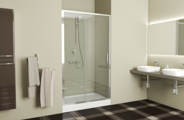 Душевая дверь в нишу 120x200 Bravat Line BD120.4101A Душевая дверь в нишу 120x200 Bravat Line BD120.4101A