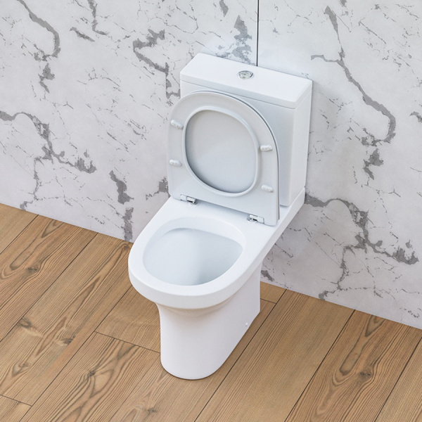 Унитаз-компакт безободковый с сиденьем микролифт Damixa Skyline DX35C8600SC