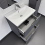 Тумба с раковиной Comforty Лима 70 см 00-00019179 напольная антрацит