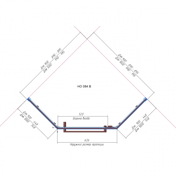 Душевой уголок RGW HO-084W 90x90x195 350608499-25 Душевой уголок RGW HO-084W 90x90x195 350608499-25