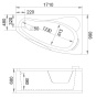 Акриловая ванна Gemy G9046 II B R Акриловая ванна Gemy G9046 II B R