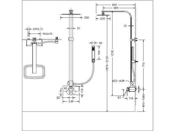 Душевой гарнитур F956101C-A-ENG Душевой гарнитур F956101C-A-ENG