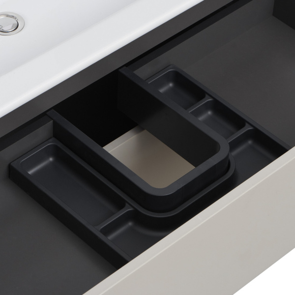 Тумба под раковину Aquaton Сохо 75 см 1A258101AJ9A0 подвесная серая