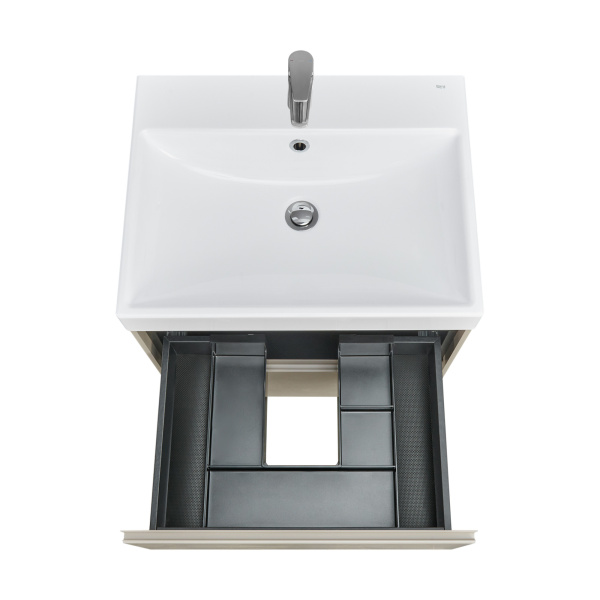 Тумба под раковину Roca Ona 60 см A857613510 подвесная серая