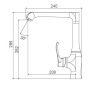 Смеситель для кухни  BelBagno TRULA TRU-LAM-CRM хром Смеситель для кухни  BelBagno TRULA TRU-LAM-CRM хром