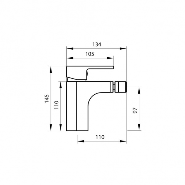 Смеситель для биде Koller Pool ROUND ARC RA0300 Смеситель для биде Koller Pool ROUND ARC RA0300