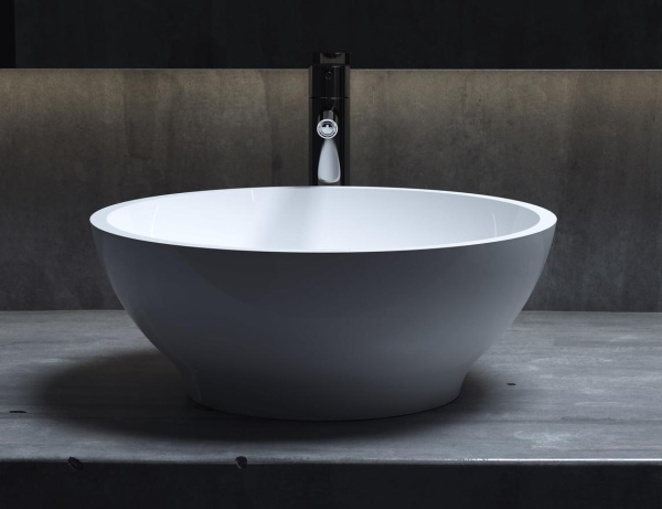 Раковина накладная Salini Gloria 40 см 1102203M белая