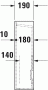 Пьедестал DURAVIT D-Code 8632700002 Пьедестал DURAVIT D-Code 8632700002