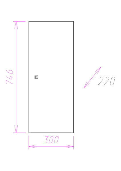 Шкаф Onika Кредо 30 см 303001 подвесной белый