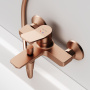 Смеситель для ванны Am.Pm X-Joy F85A10044 розовое золото матовый