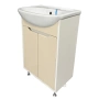 Тумба под раковину Runo Эконова 50 см 00-00004658 напольная крем