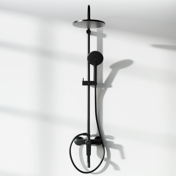 Душевая стойка Damixa Jupiter 977740300 черный матовый