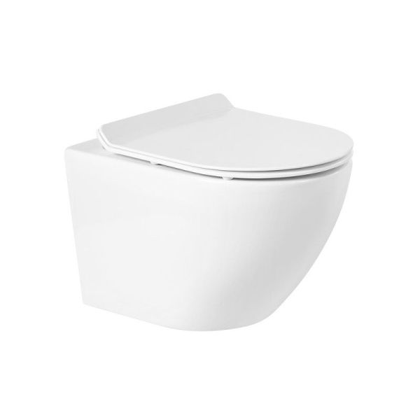 Унитаз подвесной без сиденья  BelBagno SFERA-R BB046CHR Унитаз подвесной без сиденья  BelBagno SFERA-R BB046CHR
