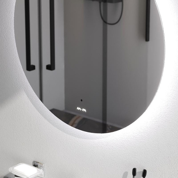 Зеркало Am.Pm X-Joy 60 см M85MOX40601S с подсветкой серый металлик