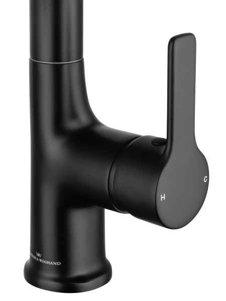 Смеситель для раковины с гигиеническим душем Wonzon & Woghand WW-FE01L212-MB черный матовый