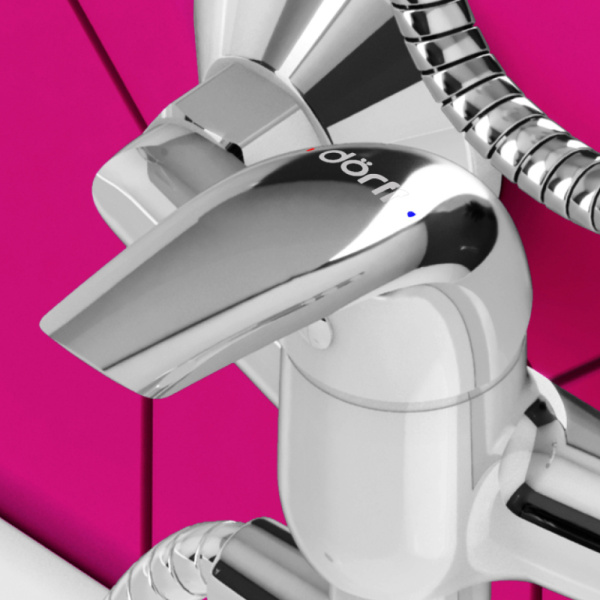 Смеситель для ванны Dorff Stark D1109500 хром глянцевый