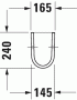 Полупьедестал DURAVIT STARCK 3 865170000 Полупьедестал DURAVIT STARCK 3 865170000
