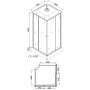 Душевая кабина с поддоном 90 см Loranto  CS-6491F(CS-8072), 90*90*215 Душевая кабина с поддоном 90 см Loranto  CS-6491F(CS-8072), 90*90*215