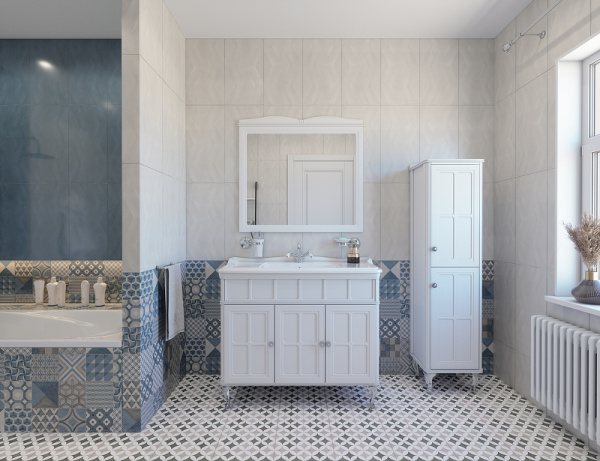 Тумба с раковиной Caprigo Borgo 105 см 33427-021.000.00.05 напольная белая