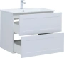 Тумба с раковиной Aquanet Терра 80 см 00323183 подвесная белая