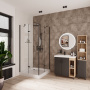 Душевой уголок NIAGARA Nova NG-6813-08 BLACK (90*90*190) квадрат, две двери распашные, 1 место Душевой уголок NIAGARA Nova NG-6813-08 BLACK (90*90*190) квадрат, две двери распашные, 1 место