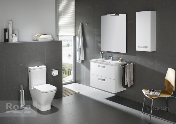 Тумба под раковину Roca The Gap 60 белый глянец ZRU9302879 Тумба под раковину Roca The Gap 60 белый глянец ZRU9302879