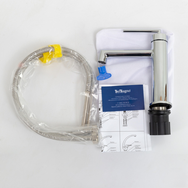 Смеситель для раковины BelBagno Acqua ACQUA-LVM-CRM хром глянцевый