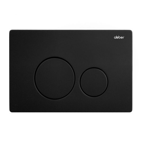 Кнопка смыва ABBER AC0121MB черная матовая Кнопка смыва ABBER AC0121MB черная матовая