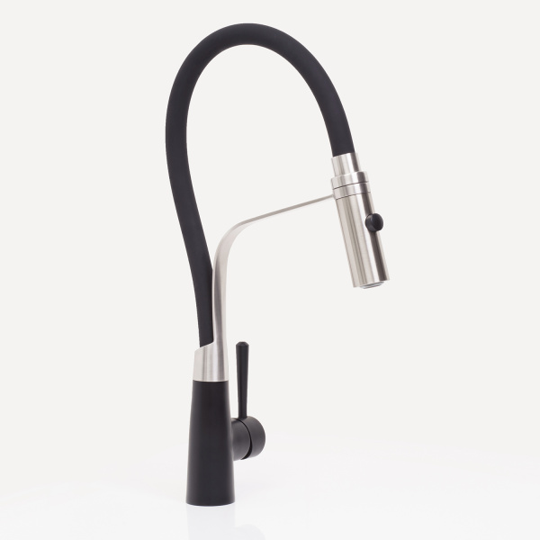 Смеситель для мойки WasserKRAFT A8417 черный матовый