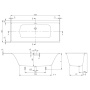 Ванна квариловая Villeroy & Boch Subway 3.0 UBQ180SBW2DV-01