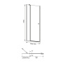 Душевая дверь распашная 110х195 IDDIS Ray RAY6CP1i69 профиль хром стекло прозрачное Душевая дверь распашная 110х195 IDDIS Ray RAY6CP1i69 профиль хром стекло прозрачное