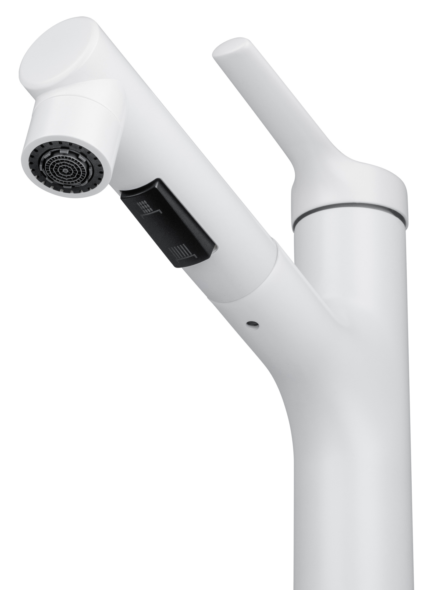 Смеситель для раковины с гигиеническим душем Wonzon & Woghand WW-A40862-MW белый матовый