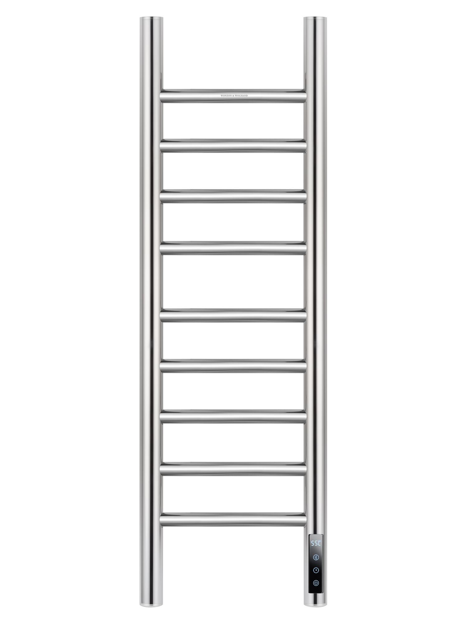 Полотенцесушитель электрический Wonzon & Woghand Bonn WW-AL4092-CR подвесной хром глянцевый