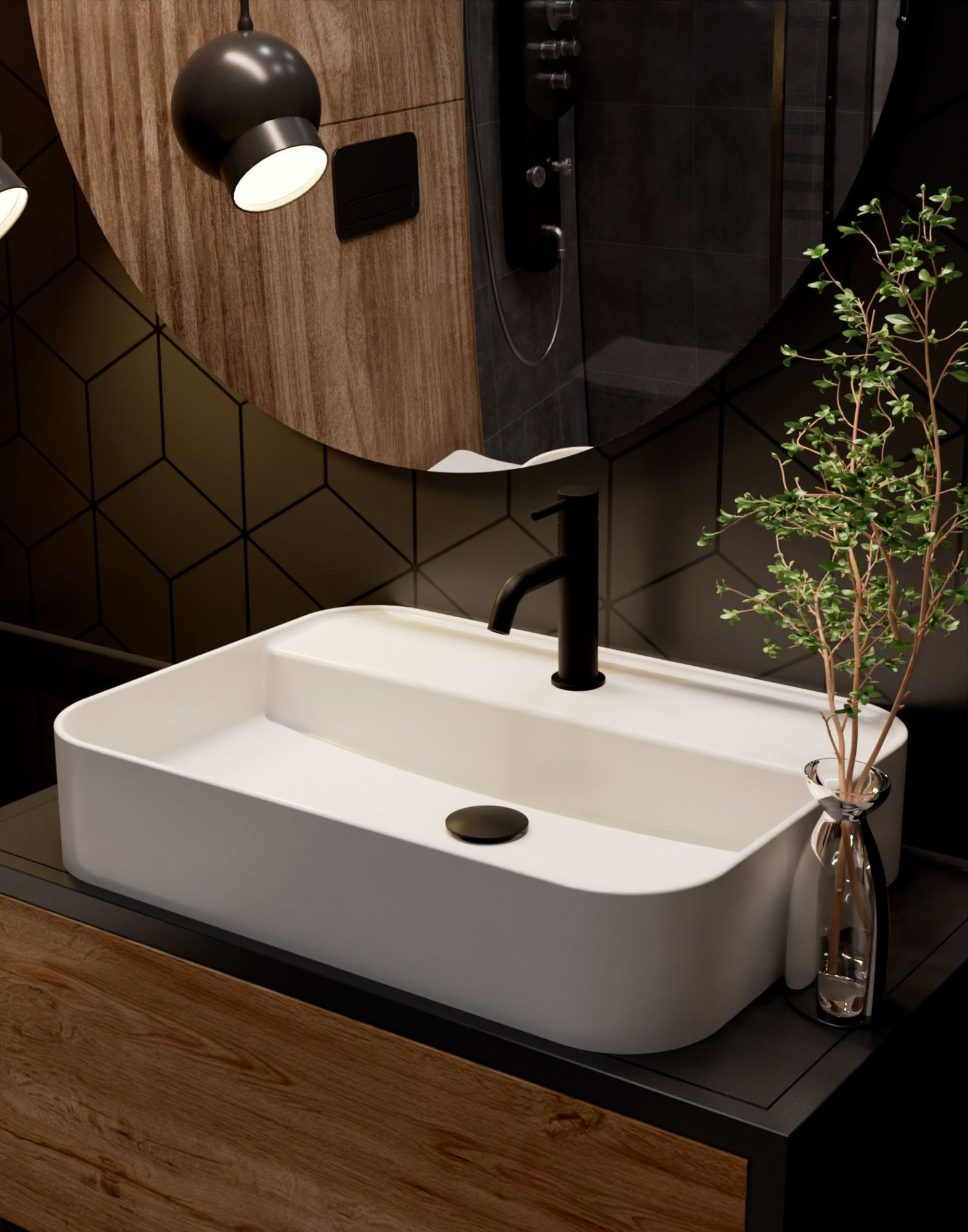 Смеситель AQUAme Siena AQM6210MB черный матовый