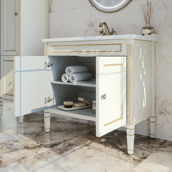 Тумба с раковиной Caprigo Albion Promo 95 см 33319-011.VOT.00.20 напольная бежевая