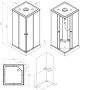 Душевая кабина 90x90 AM.PM X-Joy W94C-403-090BT стекло прозрачное профиль черный матовый Душевая кабина 90x90 AM.PM X-Joy W94C-403-090BT стекло прозрачное профиль черный матовый