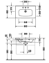 Раковина 80 см DURAVIT DURASTYLE 2320800000