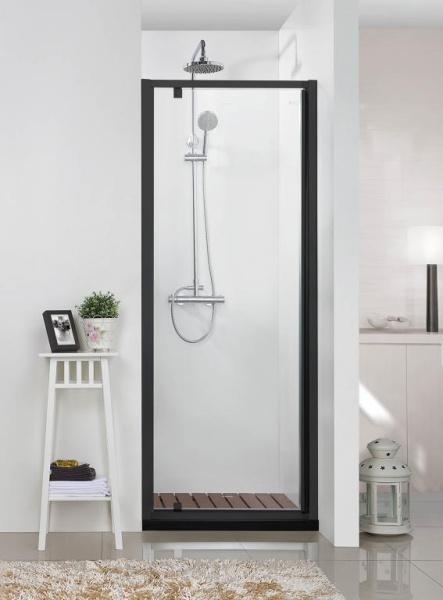 Душевая дверь в нишу 90x200 Bravat Blackline BD100.4111B Душевая дверь в нишу 90x200 Bravat Blackline BD100.4111B