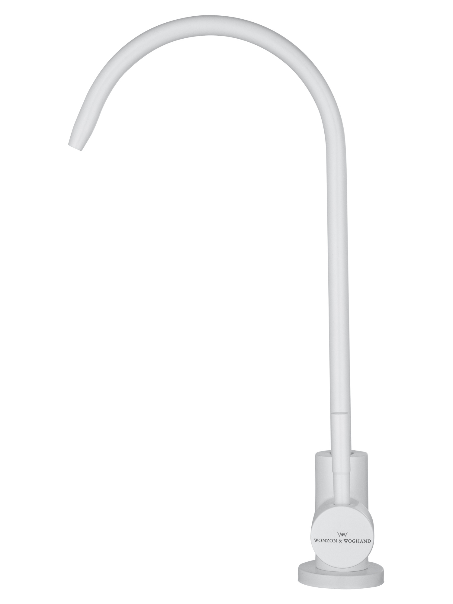 Смеситель для кухонной мойки с подключением фильтра Wonzon & Woghand WW-AE4587-MW белый матовый