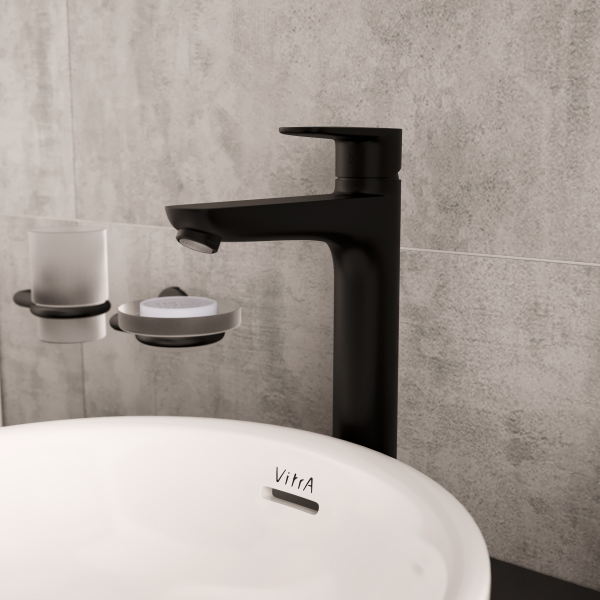 Смеситель для раковины VitrA Flow Soft A4301036EXP матовый черный