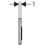 Клавиша смыва GEBERIT Omega 115.085.KH.1 Клавиша смыва GEBERIT Omega 115.085.KH.1