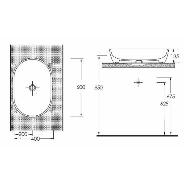 Раковина на столешницу beWash Bogen 88601073 Раковина на столешницу beWash Bogen 88601073