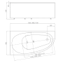 Ванна акриловая 160x90 AQUATEK Дива левая DIV160-0000001 Ванна акриловая 160x90 AQUATEK Дива левая DIV160-0000001