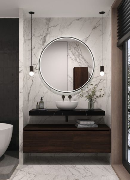 Столешница прямая 120х45 см Armadi Art FLAT NERO MARQUINA 869-120-NM Столешница прямая 120х45 см Armadi Art FLAT NERO MARQUINA 869-120-NM