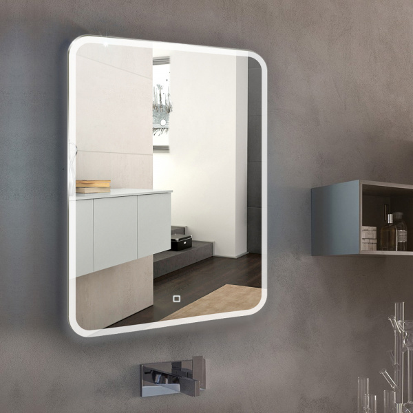 Зеркало для ванной с LED-подсветкой 69x92 Silver Mirrors Стив ФР-00001480 Зеркало для ванной с LED-подсветкой 69x92 Silver Mirrors Стив ФР-00001480