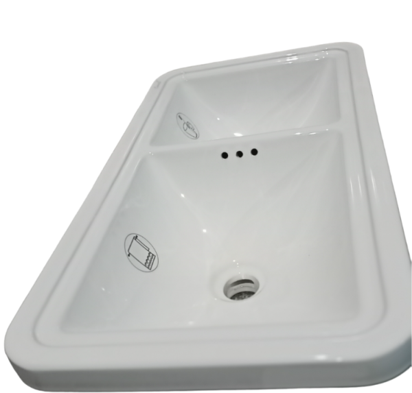 Раковина накладная 70 см Cerutti SPA Double DORRIS CT9280 Раковина накладная 70 см Cerutti SPA Double DORRIS CT9280