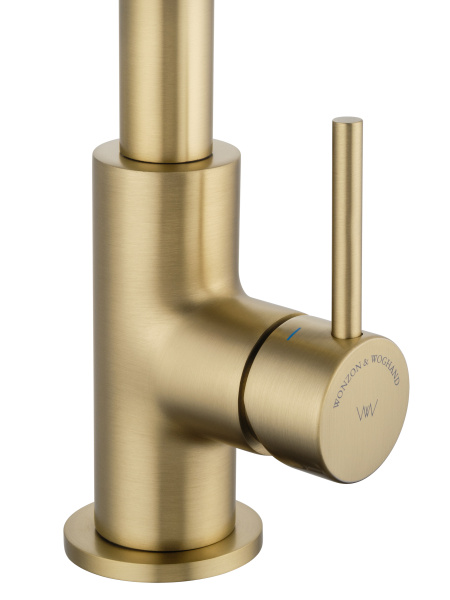 Смеситель для кухонной мойки Wonzon & Woghand WW-L1005-BG золото брашированный