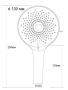 Ручной душ ESKO SPL1303 хром Ручной душ ESKO SPL1303 хром